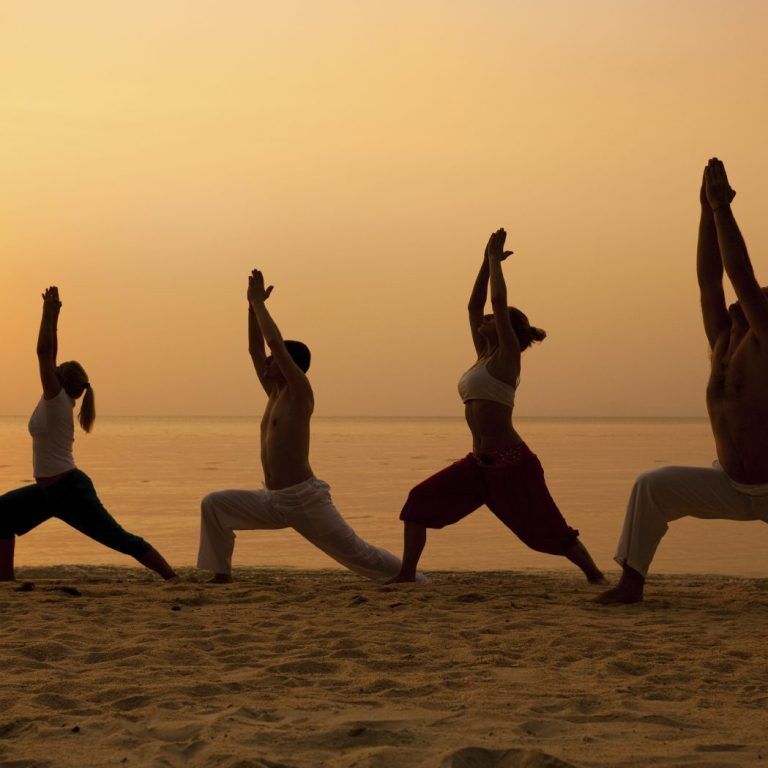 Yoga am Strand